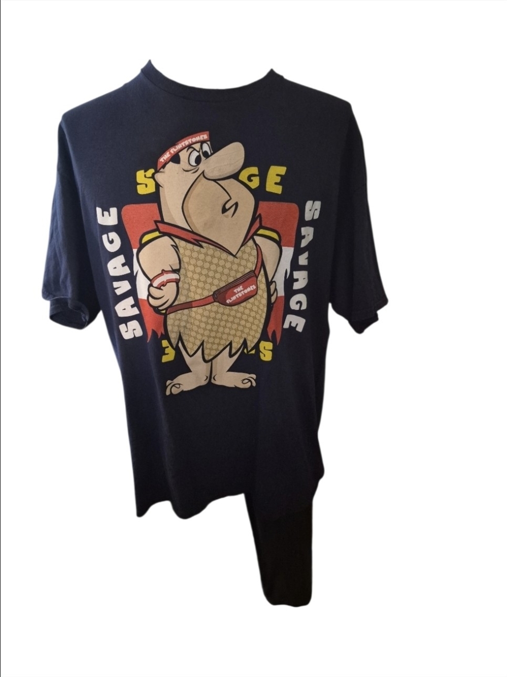 Flintstones Fred Flintstone Savage Graphic T Shirt Mens XXL